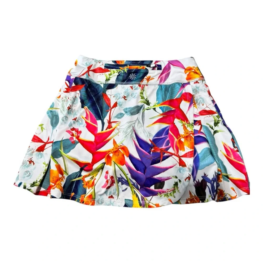 Athleta Girl Tropical Floral High Waisted Skort Size XXS